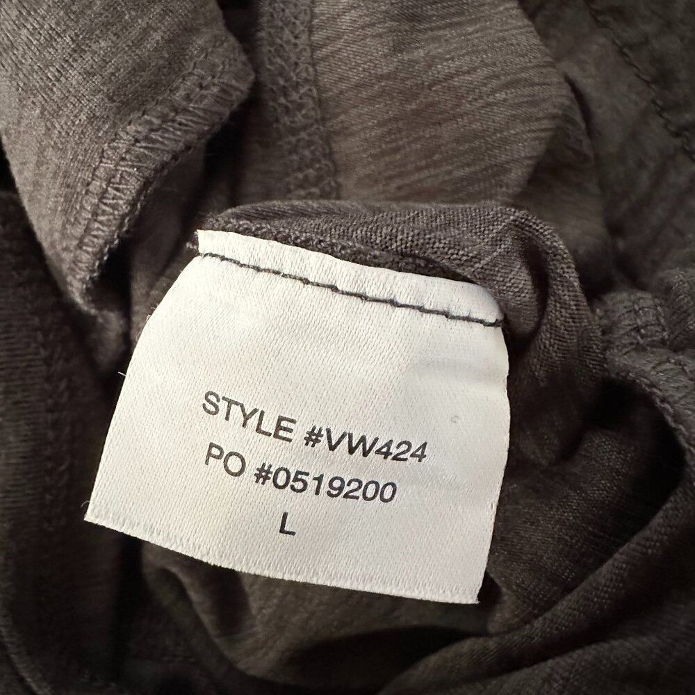 Vuori All Day Jumpsuit Women's size LARGE Gray VW424 Joggers Short Sleeve - Picture 7 of 8